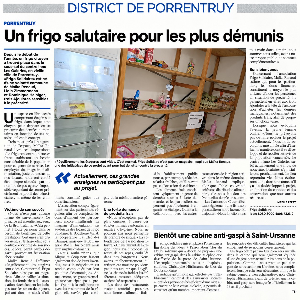 Quotidien Jurassien // Avril 2024